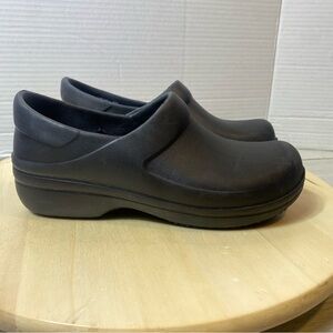 Crocs Neria-Pro-II Clog Work Shoe Slip On Cushioned Footbed Black Women Size 6W